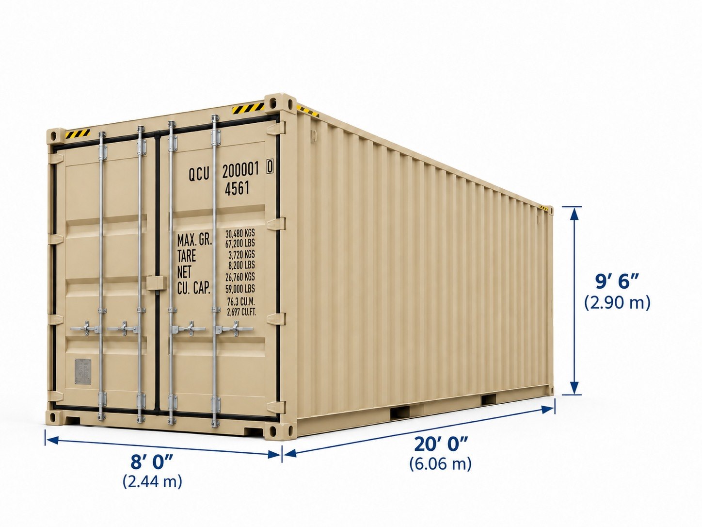 New 20 ft High Cube Container — New / One trip