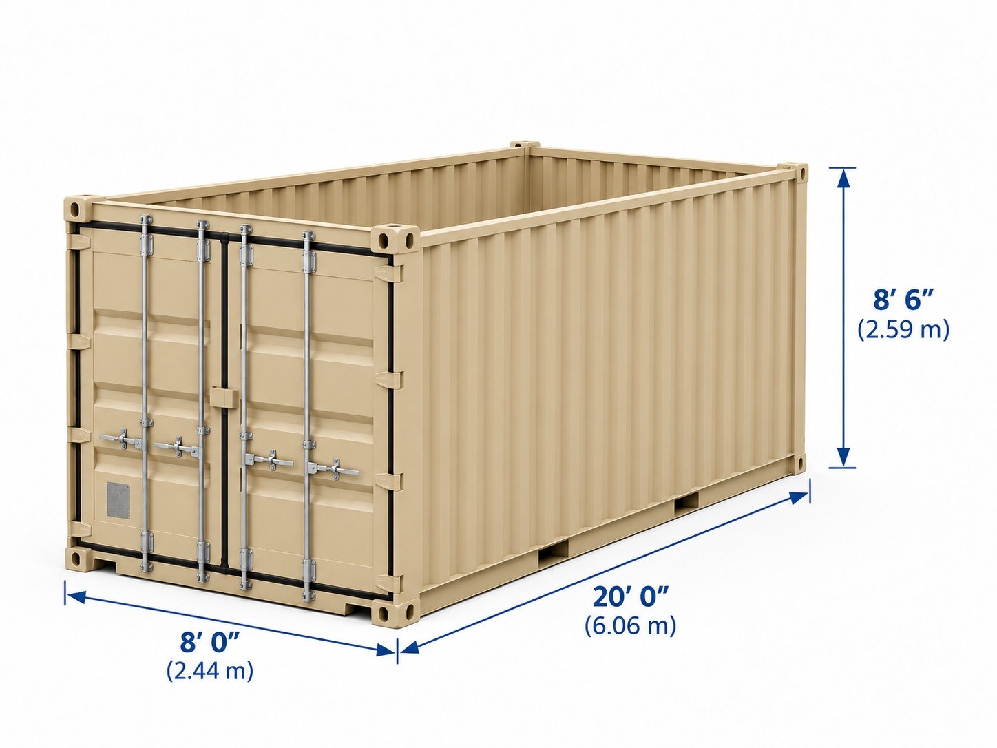 New 20 ft Open Top Container — New / One trip