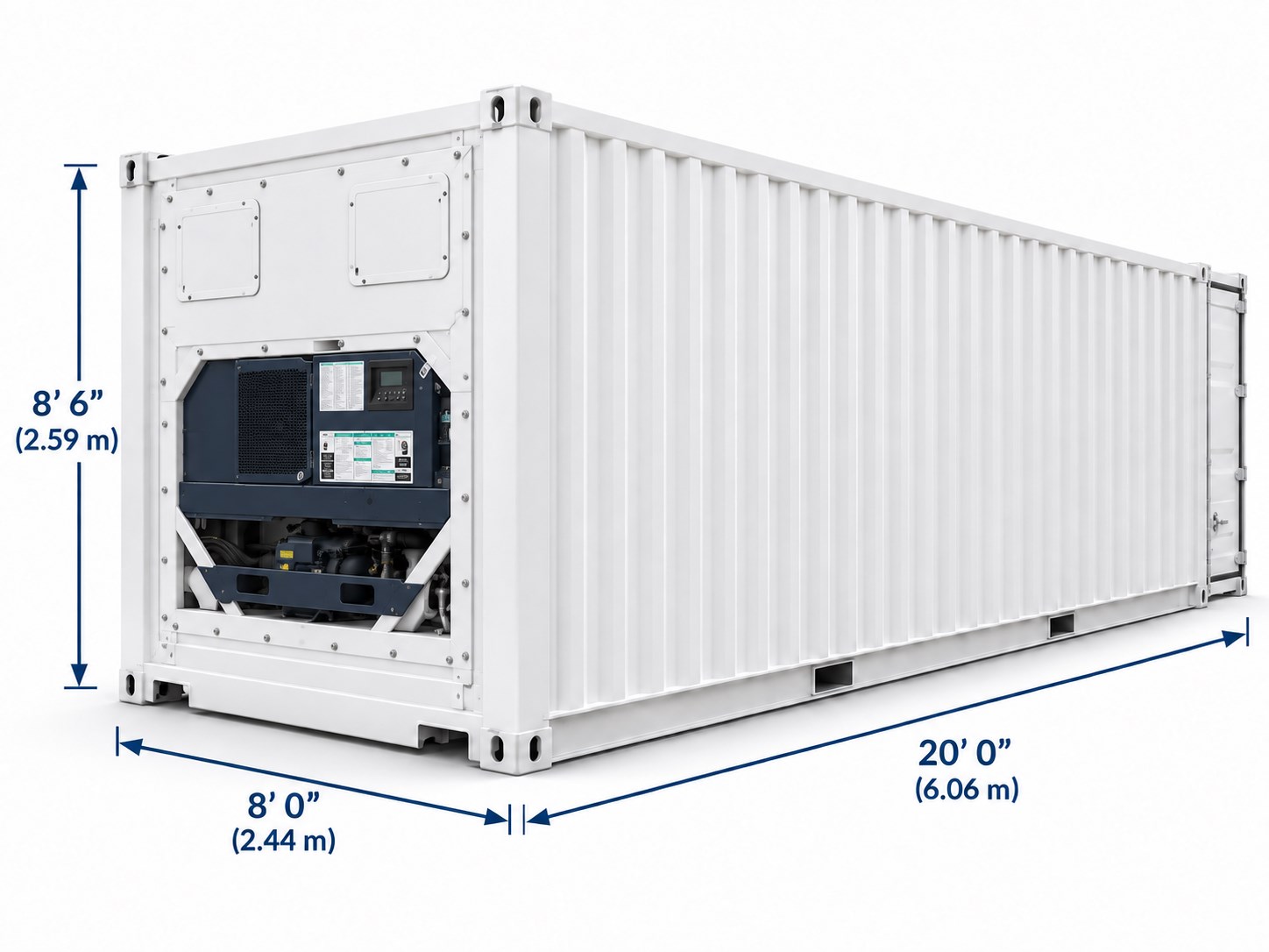New 20 ft Refrigerated Container — New / One trip