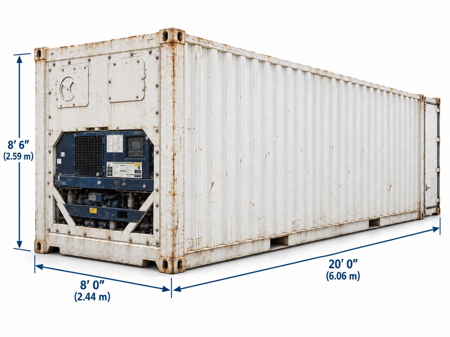 Used 20 ft Refrigerated Container — Cargo worthy