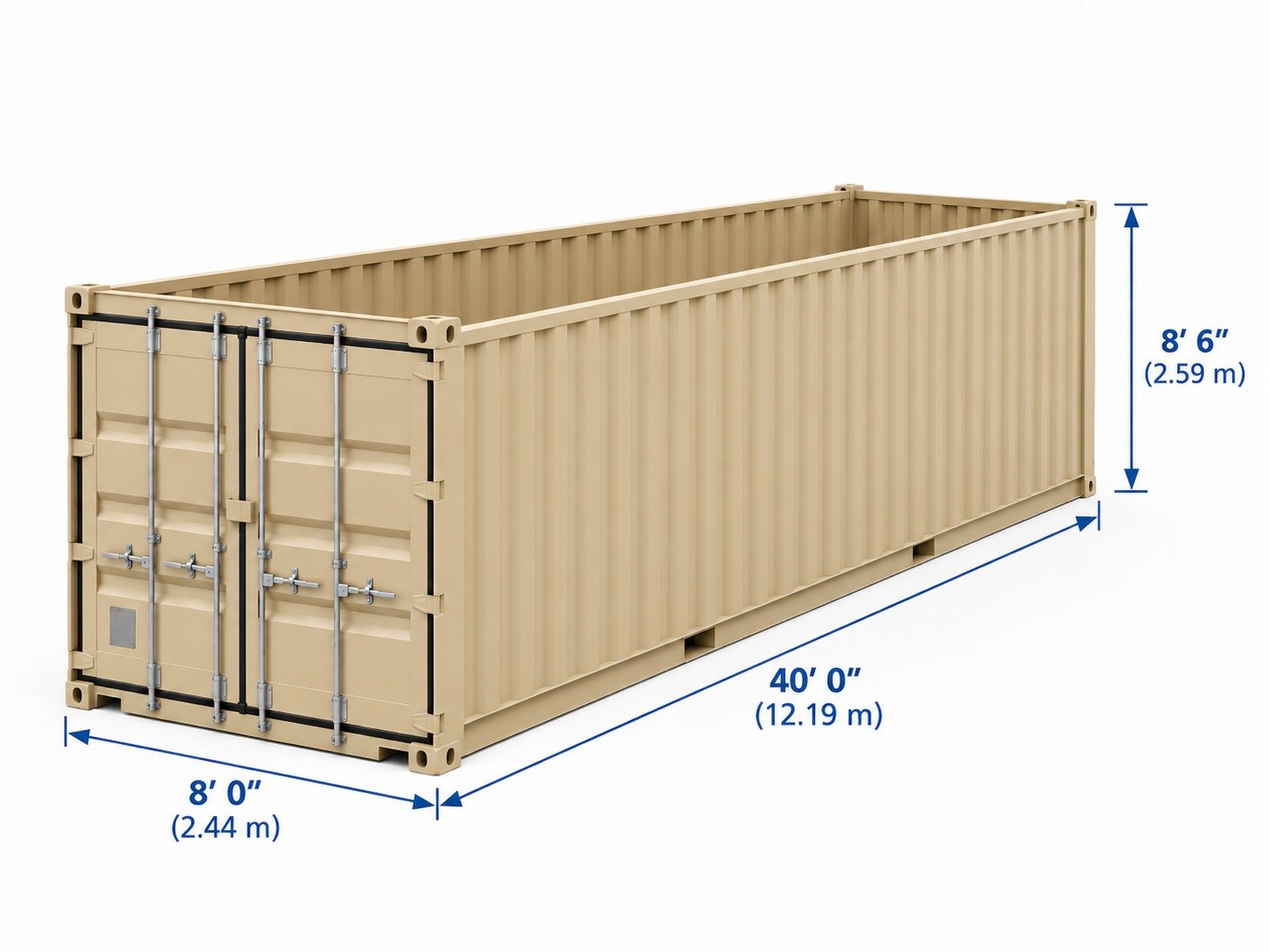 New 40 ft Open Top Container — New / One trip
