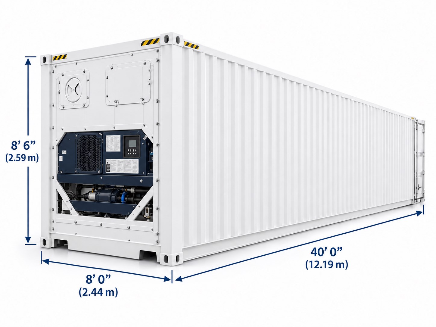New 40 ft Refrigerated Container — New / One trip