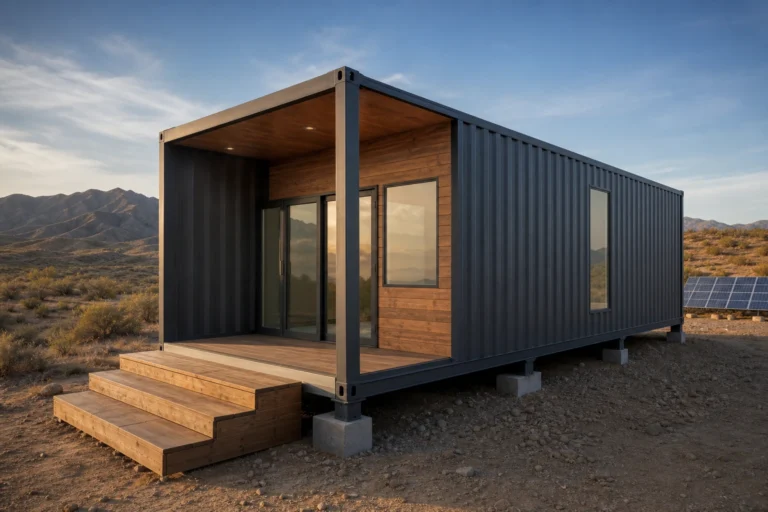 How a shipping container became an off-grid cabin in nine days