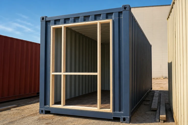 How to frame openings in a shipping container the right way